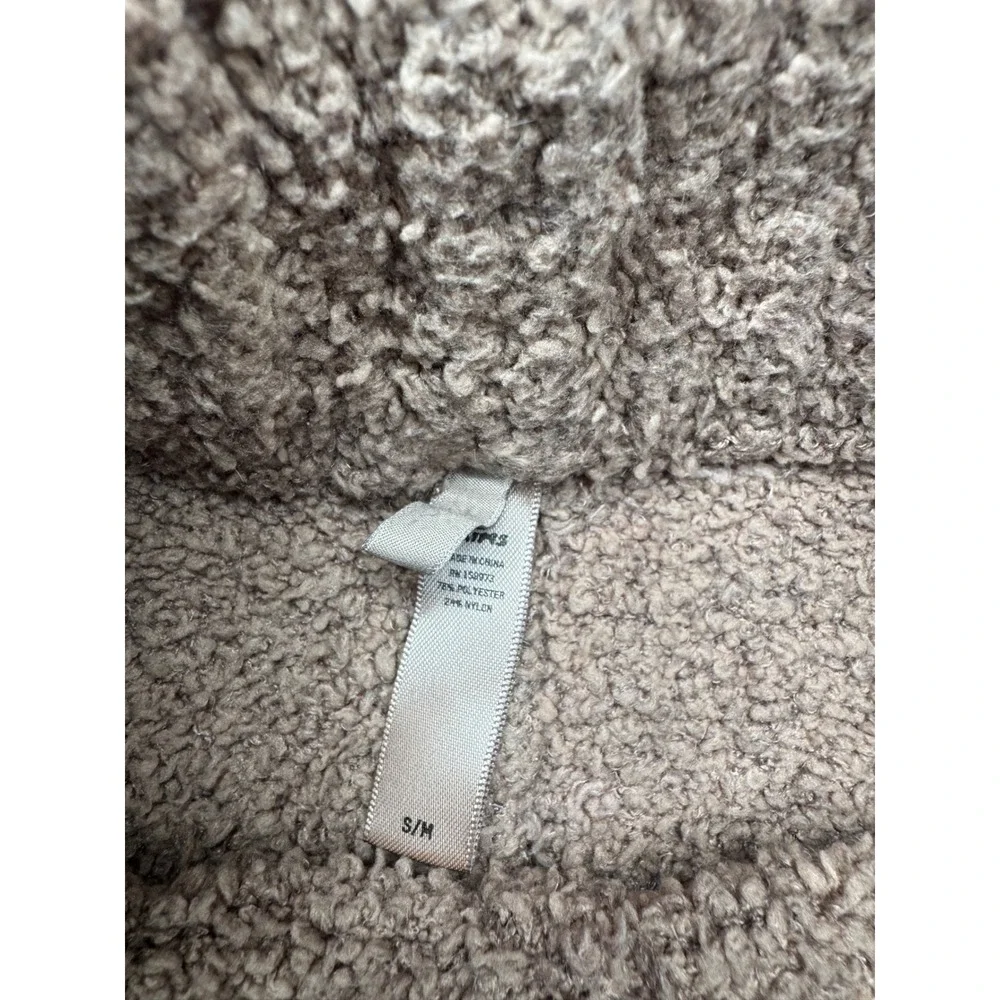 SKIMS Cozy Knit‎ Short Camel Brown Boucle Loungewear Size S/M
